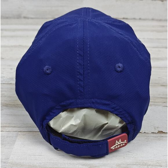 MISSION Enduracool Lightweight Run/Golf/Beach/Vacation/Baseball Cap Blue OSFA - Picture 2 of 8
